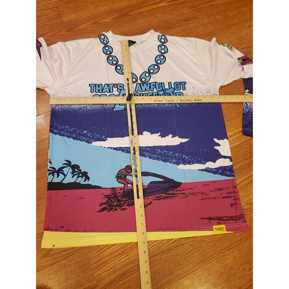 Thats A Awful Lot of Cough Syrup Moto Style Jersey Mens XXL Lil Pump Esskeetit - Picture 3 of 10
